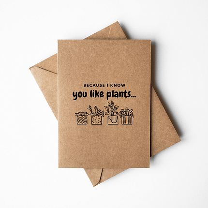 Sé que te gustan las plantas